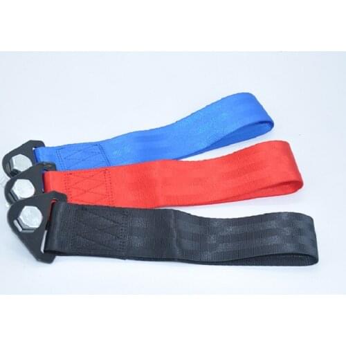Car 26cm towing rope high strength nylon trailer towing rope racing universal eyeshade towing bumper trailer tuning