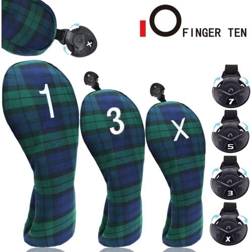 New #1 #3 #5 Golf Head Cover Driver Fairway Hybrid Mixed Wood Putter HeadCover Woods Clubs Protector Blue Green Drop Shipping