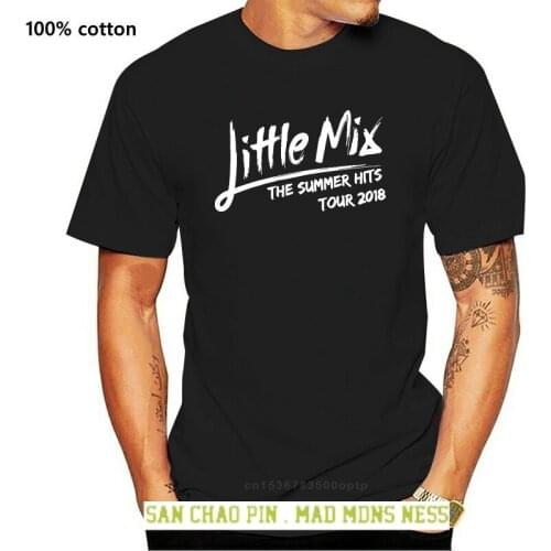 Kid Black T Shirt Little Mix Summer Hits Tour TEXT + 4 Stickers Girls UNISEX