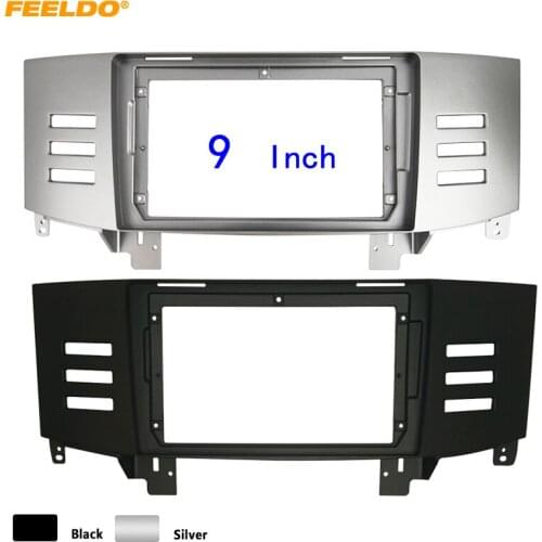 FEELDO Car Audio 9” Big Screen Fascia Frame Adapter For Toyota Reiz 05-09 2Din Dash DVD Player Fitting Panel Frame Kit #HQ6655