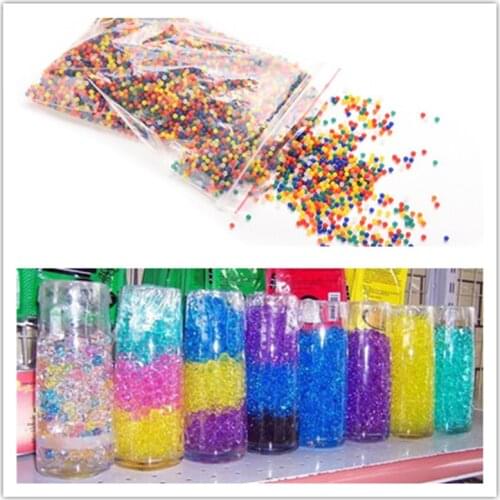 1000pcs/bag Hydrogel Pearl Shaped Big Green bonsai plant Crystal Soil Water Beads Mud Grow Ball Wedding Growing Bulbs 5Z