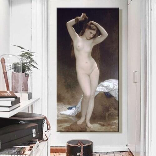 Paint by number art painting by numbers Artwork Nude woman Bedroom decorative hanging painting Handmade hand draw DIY gift