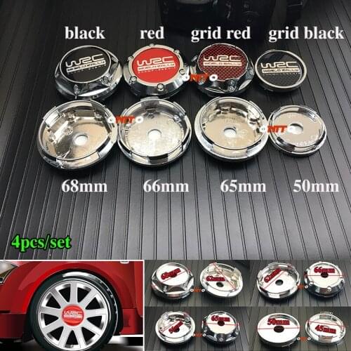 PVC base logo Wheel High Cap Covers 4PCS 4colors 68mm 66mm 65mm 50mm Wheel Hub Cap For car styling