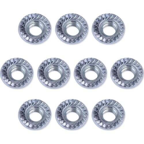 LETAOSK New 10 PCS Metal Bar Nuts 8mm Replacement Fit for Husqvarna & Jonsered Chainsaw