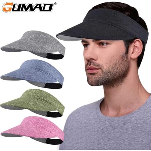 Summer Sun Visor Baseball Cap Soft Brim Hat Sunshade Beach Sport Running Headscarf Cycling Hiking Gym Tennis Golf Caps Men Women