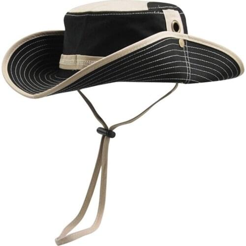 58cm Summer Cotton Breathable Stitching Sunscreen Sports Cap Men Women Outdoor Fishing Climbing Camping Cycling Sunshade Sun Hat