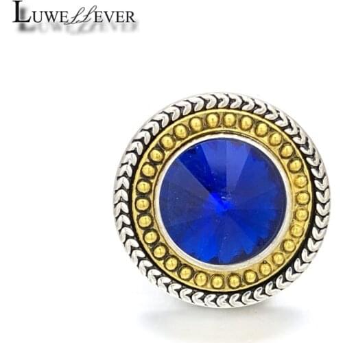 Luwellever Component w302 Flower 18mm Metal Snap Button For Bracelet Necklace Interchangeable Jewelry Accessorie Findings