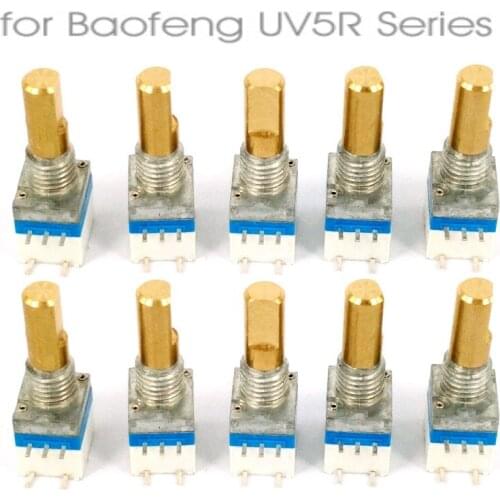 Power Button Volume Switch Replacement For Motorola Baofeng UV5R UV-5R BF-888S Kenwood TK3107 SM318 Walkie Talkie Walkie Talkie