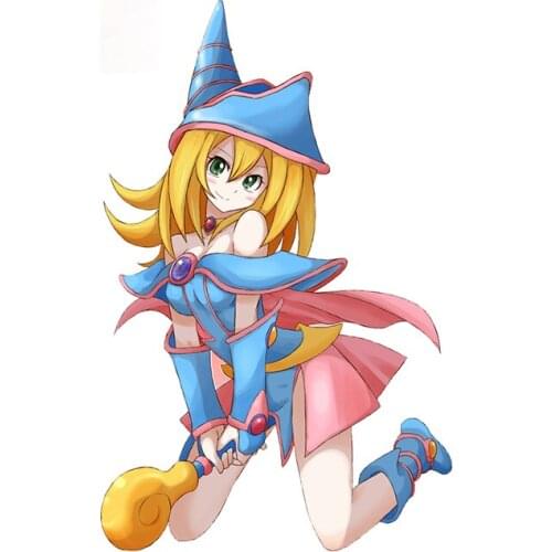 Personality Dark Magician Girl Yu-Gi-Oh Camper Car Sticker Waterproof Windshield Decal RV Laptop Car Accessories Apply To Car