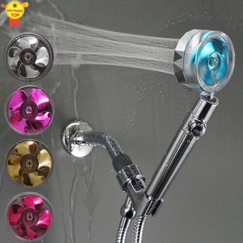 High Pressure Water Saving Spray Shower Head 360 Rotated Rainfall Shower Head Bathroom Hand-held Pressurized Massage Shower Head