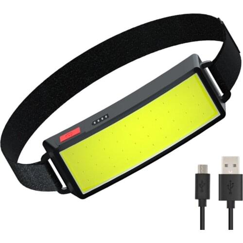 Outdoor Portable Headlamp COB LED Headlight Flashlight USB Rechargeable Outdoor Camping Hiking Torch Light 2021 New Style