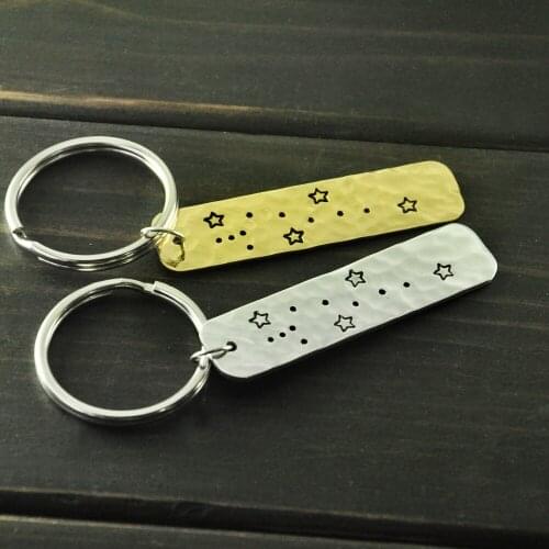 Personalized Virgo Constellation keychain,Virgo Sign Birthday Gift,Custom Horoscope Pendant,Astrology Jewelry,Zodiac keychain