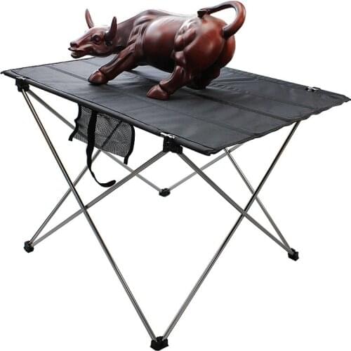 Camping Outdoor Garden Tables Oxford Cloth Camping Table Portable Fishing Picnic Beach Folding Side Table With Carry Bag