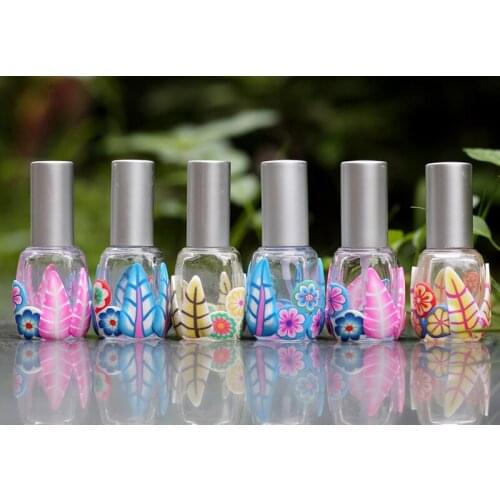 8ml Half-pack Polymer Clay Empty Spray Bottle Perfume New Square Half-pack Glass Bottle 100PCS/LOT