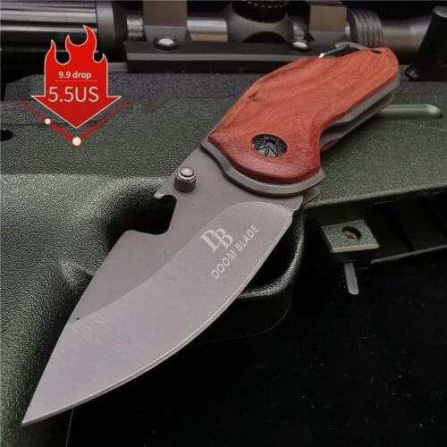 15CM (6') 58HRC Folding Knife Pipe Cutter Pocket Knives Carabiner Knife Outdoor Box Parcel Survive Pare Blade Camp Open Knifes