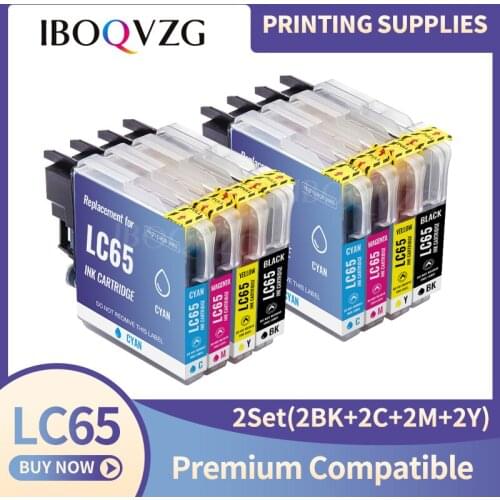 IBOQVZG Compatible Ink Cartridge LC11 LC16 LC38 LC39 LC60 LC61 LC65 LC67 LC975 LC980 LC985 LC990 LC1100 For Brother DCP- J140W