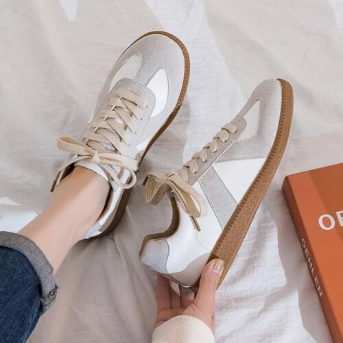 Women Velvet Leather Off White Shoes Students Tenis Feminino Casual Flat Sneaker Shoe