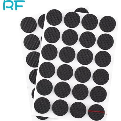 2/4/12/30/48Pcs Soft Thickening Bumper Chair Fittings Self-adhesive Floor Protector Anti-slip Mat Anti Rub Furniture Leg Pads