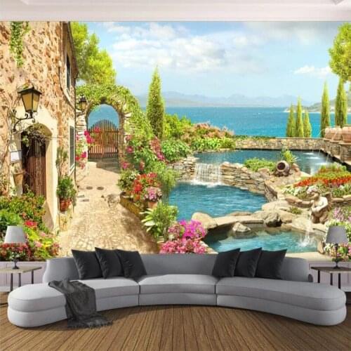 Wellyu Custom wallpaper for bedroom walls 3d living room bedroom garden view 3d TV background wall фотообои modern papier peint