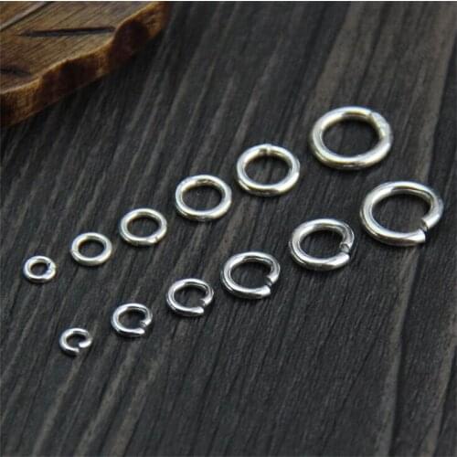 5pcs 4 5 6 8mm 925 Sterling Silver Jump Rings Split Rings Connectors For Diy Jewelry Finding Making Accessories Supplies