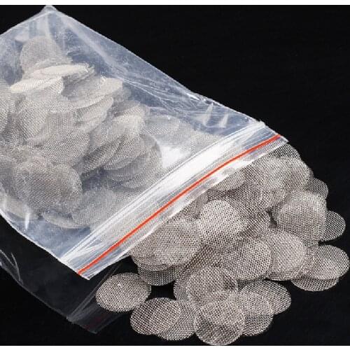 500pcs/pack Thickened Multifunctional Hookah Water Pipe Stainless Steel Tobacco Smoking Metal Filters Smoke Pipe Screen Gauze