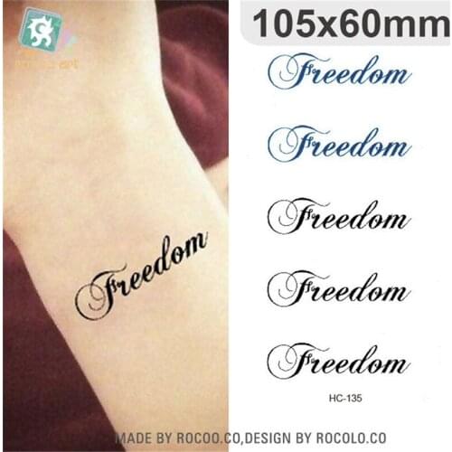 Body Art Sex Products waterproof temporary tattoos for men women simple 3d letter design flash tattoo sticker HC1135