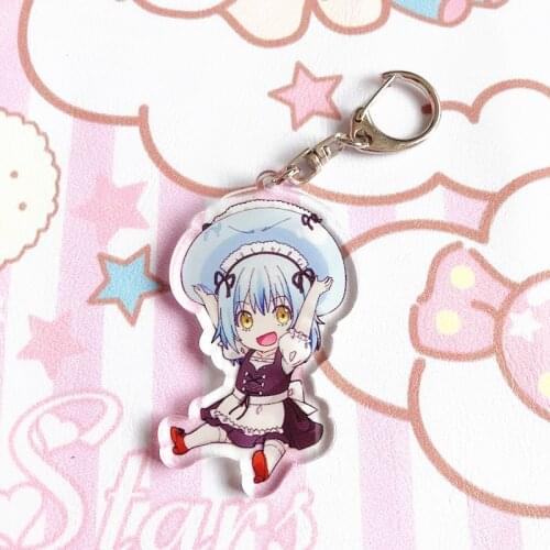 1pcs Anime Tensei Shitara Slime Datta Ken Rimuru Rimuru Keychain Doubleside Pendant Keyrings