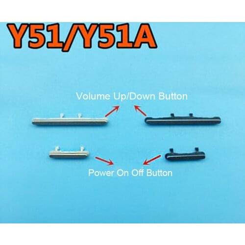 Power On Off Button + Volume Button Side Button For VIVO Y51 Set Replacement Repair Parts tested good For VIVO Y51A