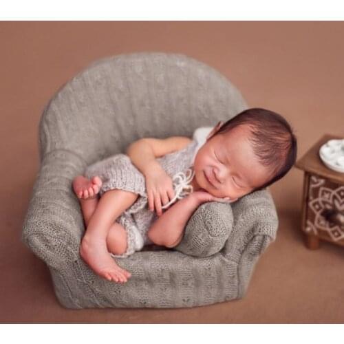 Newborn Seat Posing Modeling Sofa and Pillow Set Baby Full Moon Photo Shooting Props Infant Photograph Photography Accessories