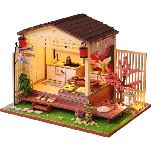 Diy Dollhouse Kids Toys Wooden Doll House Furniture Miniature Dollhouse Craft Puzzle Toys Early Educational Toys For Children