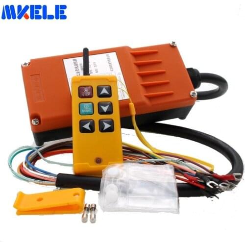 Makerele MKLTS-6 6 Keys Control Industrial Remote Controller Hoist Crane Control Lift Crane 1 Transmitter + 1 Receiver DC12V 24V