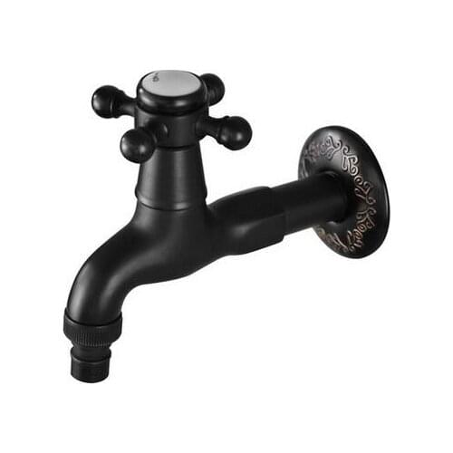Oil Rubbed Bronze Solid Brass Washing Machine Faucet Single Cold Mop Pool Laundry Sink Bar Tap