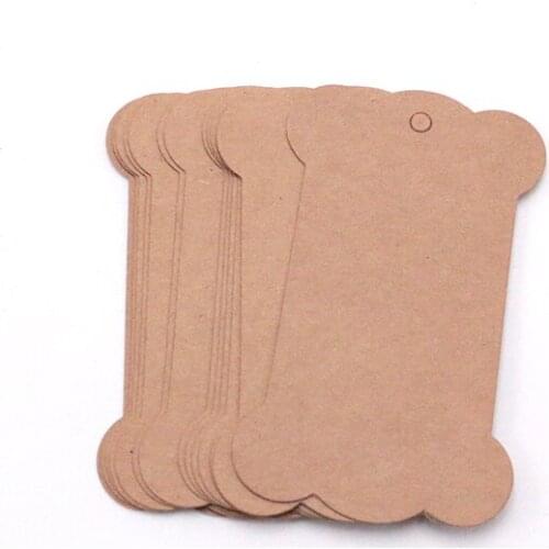 Wholesale 200pcs/lot Paper Price Tags&Display Card White/Black/Shallow Brow/Kraft paper Jewelry&Clothes&Shoes Price Tags Cheap