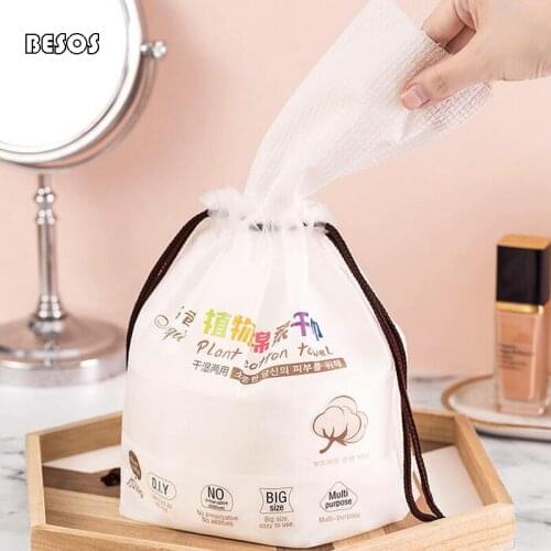 Facial Wash Towel Disposable Cotton Cleansing Towel Wipes Face Removable Cotton Soft Towel Sterile Facial Tissue 3 Packs B0109M