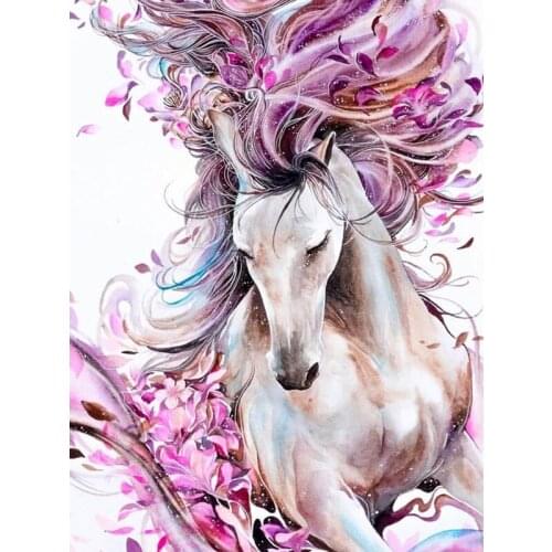 Full Square Diamond Embroidery 5D DIY Diamond Painting Horse Cross Stitch Mosaic Rhinestones Home Decor