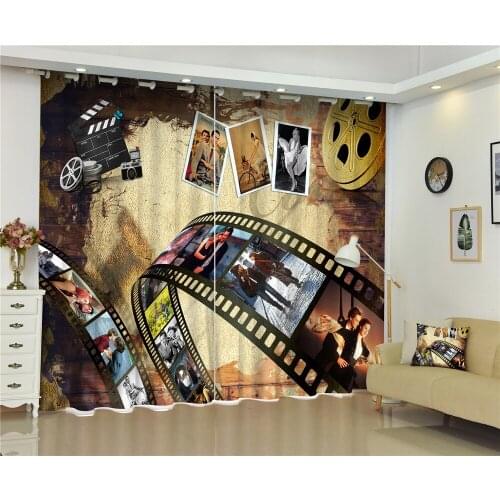 Curtains Clothing painting Luxury Blackout 3D Window Curtains Living Room office Bedroom Drapes Cortinas Rideaux pillowcase