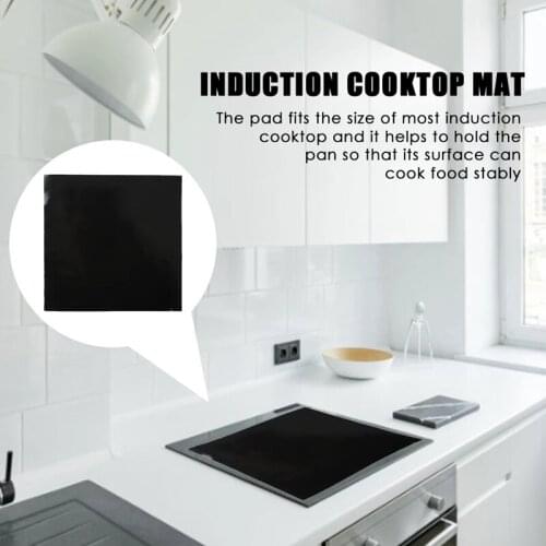 Silicone Induction Cooktop Mat Protector Round Square Heat Insulated Pad Kitchen Protective Heat Insulation Hot Pot Mat