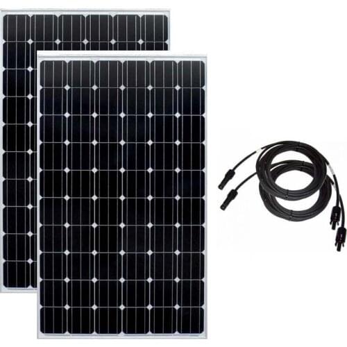 Solar Panel 20v 250w 2Pcs Solar Energy Plates 500w 220v Solar Battery Charger Solar System Cargador Solar Motorhome Caravan Car
