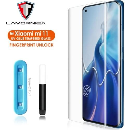 For Xiaomi 11 Pro UV Glass 3D Screen Protector with Full Screen Glue Touch Sensitive For Mi 11 10 CC9 Pro Note 10 Pro Lite Glass