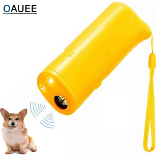 Pet Dog Repeller Anti Barking Stop Bark Training Device Trainer LED Ultrasonic 3 in 1 Anti Barking Ultrasonic Without Battery