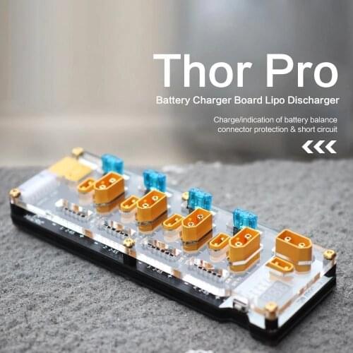 HGLRC Thor Pro Lipo Battery Balance Charger Board 40A XT60 XT30 2-6S LIPO Discharger for ISDT Q8 Q6 Nano IMAX B6 HOTA D6 Pro