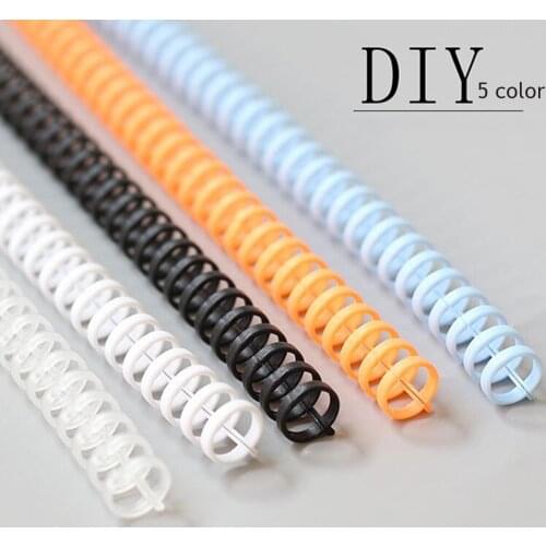 10pcs 30 Holes Loose Leaf Binding Manual Ring Notebook Scrapbooking Album Spring Spiral Rings Binder