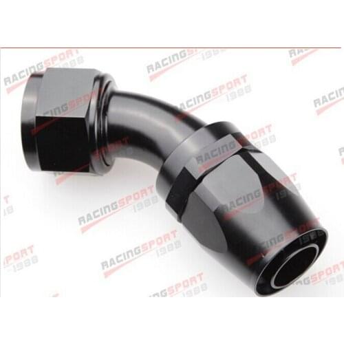 12AN AN12 45D SWIVEL OIL FUEL GAS LINE HOSE END FITTING ADAPTOR SHD-45D-12