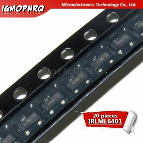 20pcs IRLML6401TRPBF IRLML6401TR IRLML6401 SOT23 free shippin new original