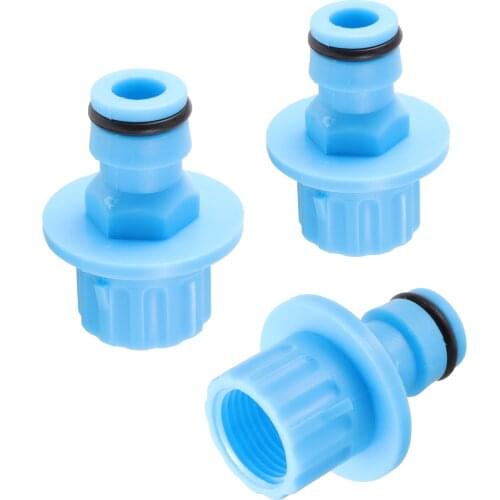 3 Pcs Car washer pump nipple Connectors with 18mm Inner thread Agriculture Garden Watering Diaphragm pump Coupling Pipe