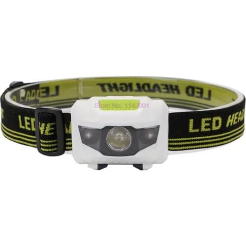 30 pcs Adjustable 300 Lumens 4 Modes 2 Red LED+1 White LED High power Flashlight Head Torch Headlight AAA Head Lamp