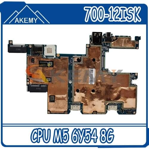 Akemy For Lenovo MIIX700 MIIX-700-12ISK CMX40 NM-A641 Laptop Motherboard 5B20K84201 5B20K84189 CPU M5 6Y54 8G 100% Test OK