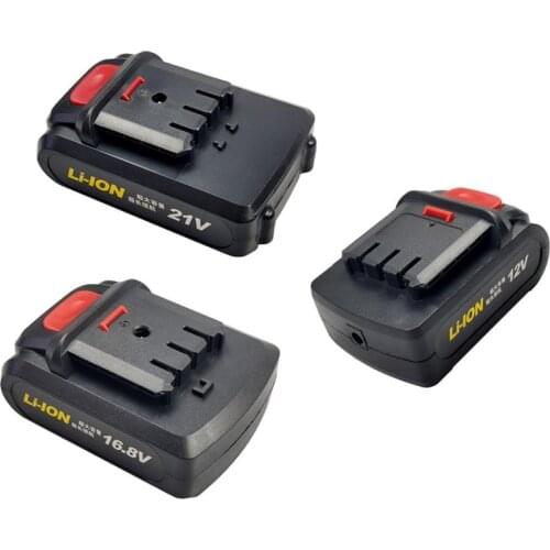 21V Electric Screwdriver Battery Large Capacity 18650 Battery Hand Drill Rechargeable Lithium Battery Pacyk 16.8V 21V Batter