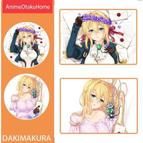 Anime Violet Evergarden Hugging Body Double-Sided Printed Pillowcase Otaku Bedding Decoration Dakimakura Pillow Case Gift
