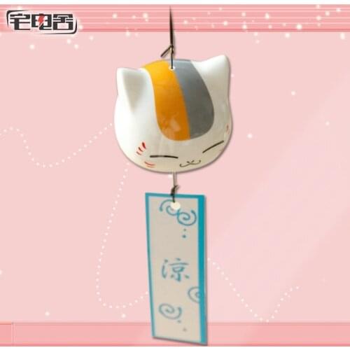 Anime Natsume Yuujinchou Madara Plate Cartoo Japanese Wind Chimes Pendant Ceramics Doll Backpack Cute Ornaments Xmas Gifts New